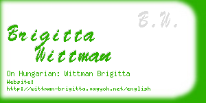 brigitta wittman business card